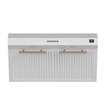 Forno Bari Espresso 30-Inch Under Cabinet Range Hood, White, 600 CFM, LED Lighting, Dishwasher-Safe Baffle Filters, 3-Speed Fan Control - BonPrix Électroménagers