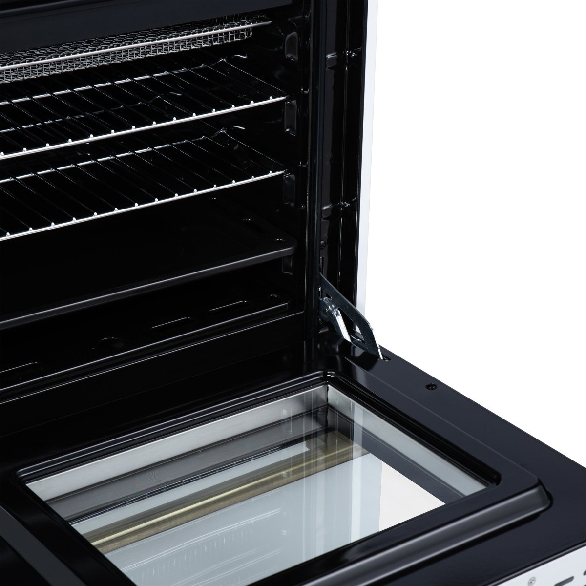 Forno Breno 24 Inch Freestanding Gas Range in White with Antique Brass, Plug Included, Energy Efficient - BonPrix Électroménagers