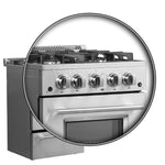Forno Breno 24-Inch Freestanding Gas Range, Plug Included, Energy Efficient - BonPrix Électroménagers