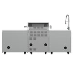 FORNO Bulnes 30-Inch BBQ, 60,000 BTU, 3 Burners with Sear & Rotisserie Infrared Burners, Stainless Steel Outdoor Kitchen with 1.8 cu.ft. Beverage Center & White Sintered Stone Countertops - BonPrix Électroménagers