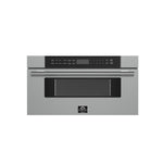 Forno Capoliveri 30-Inch Microwave Drawer, Stainless Steel, 1.2 cu.ft, 1500 Watts, Built-In, Touch Control LCD Display, Auto-Touch Open/Close, 11 Power Levels, Sensor Cooking - BonPrix Électroménagers