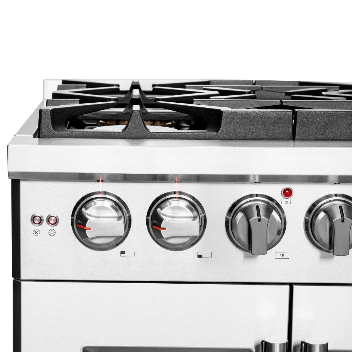 Forno Capriasca 30-Inch Freestanding French Door Gas Range, 4 Burners, Convection Oven, Energy Efficient - BonPrix Électroménagers