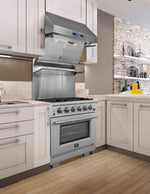 Forno Capriasca 30-Inch Freestanding Gas Range, 4 Burners, True Convection Oven - BonPrix Électroménagers