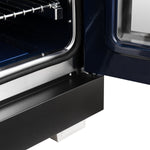 Forno Capriasca 36-Inch Black Freestanding French Door Gas Range, 6 Burners, Convection Oven, Energy Efficient - BonPrix Électroménagers