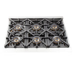 Forno Capriasca 36-Inch Freestanding Dual Fuel Range, 6 Burners, True Convection Oven - BonPrix Électroménagers