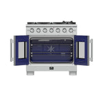 Forno Capriasca 36-Inch Freestanding French Door Gas Range, 6 Burners, Convection Oven, Energy Efficient - BonPrix Électroménagers