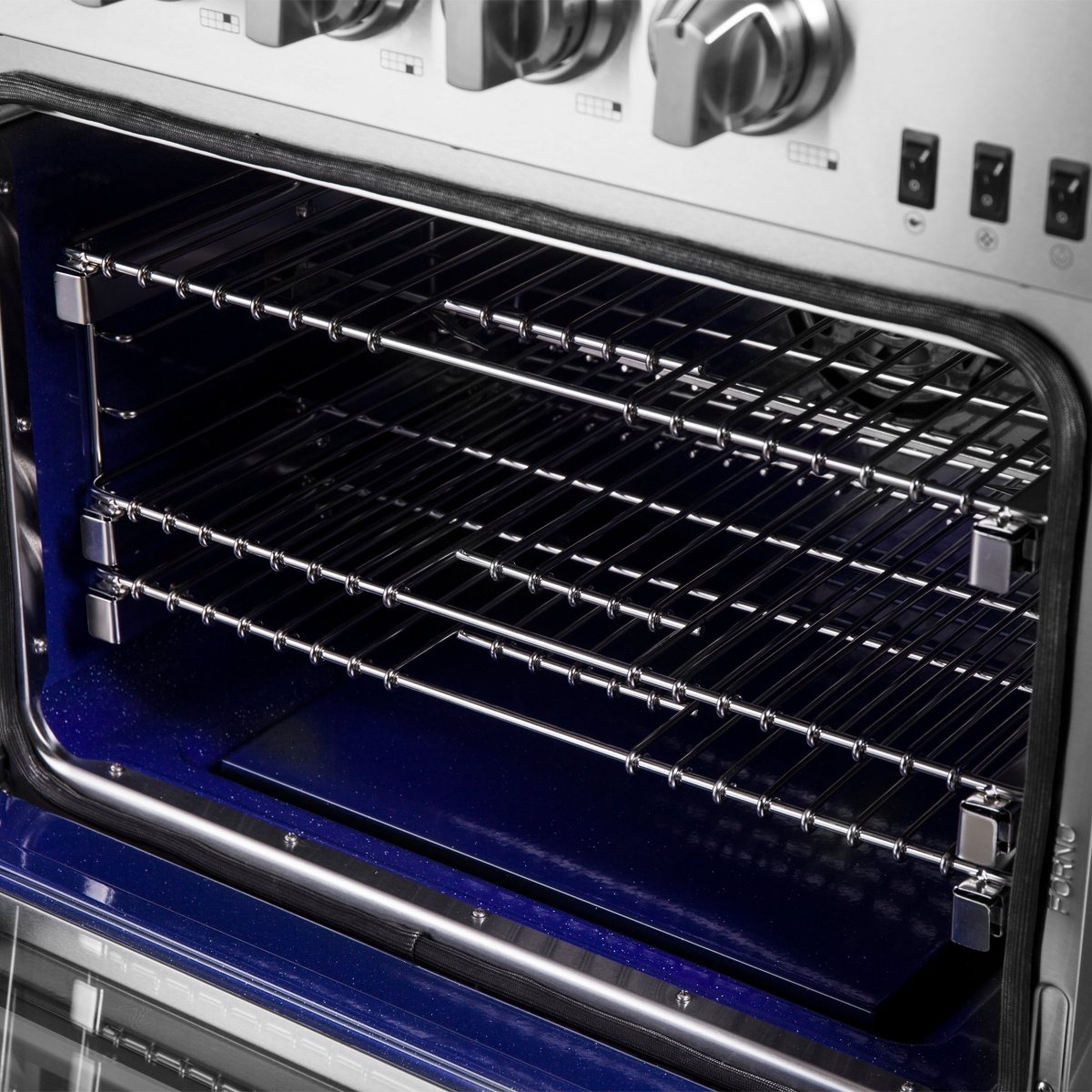 Forno Capriasca 60-Inch Freestanding Gas Range, 10 Burners, True Convection Oven - BonPrix Électroménagers