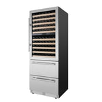 Forno Celano 30-Inch Dual Zone Wine Cooler and Beverage Cooler, 21.3 cu.ft, Stainless Steel - BonPrix Électroménagers