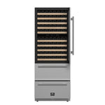 Forno Celano 30-Inch Dual Zone Wine Cooler and Beverage Cooler, 21.3 cu.ft, Stainless Steel - BonPrix Électroménagers