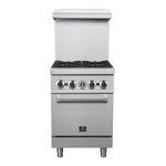 Forno Commerciale 24 Inch Gas Range with 4 Burners - BonPrix Électroménagers