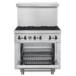 Forno Commerciale 36 Inch Gas Range with 6 Burners - BonPrix Électroménagers