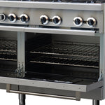 Forno Commerciale 60 Inch Stainless Steel Gas Range, 10 Burners 300,000 BTU Total, 9.3 cu.ft. Ovens - BonPrix Électroménagers
