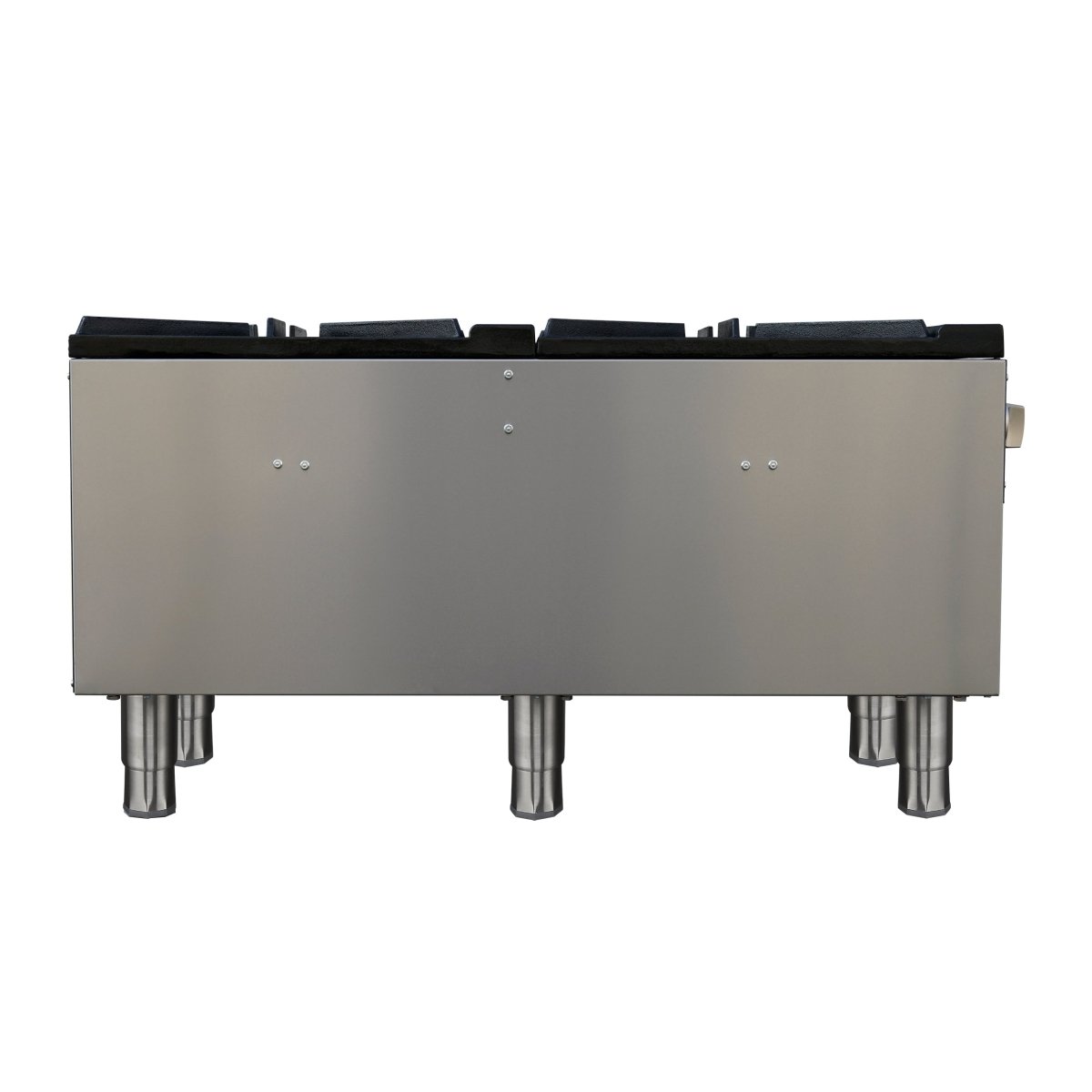Forno Commerciale gas stock pot range, 2 powerful 3-ring burners, 160,000?BTU, durable stainless steel, heavy-duty cast iron grates - BonPrix Électroménagers