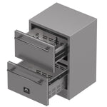 Forno Como 24-Inch Indoor Outdoor Drawer Refrigerator, 4.87 cu.ft, Stainless Steel Interior, Adjustable Shelves, LED Lighting - BonPrix Électroménagers