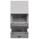 Forno Como 24-Inch Indoor Outdoor Drawer Refrigerator, 4.87 cu.ft, Stainless Steel Interior, Adjustable Shelves, LED Lighting - BonPrix Électroménagers