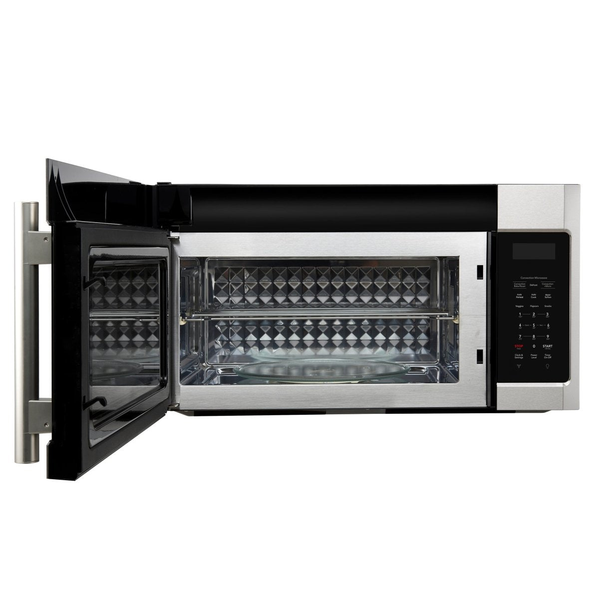 Forno Fornace 30-Inch Over the Range Convection Microwave, Stainless Steel – 1.5 cu.ft, 300 CFM Vent, Touch Control, LED Light - BonPrix Électroménagers