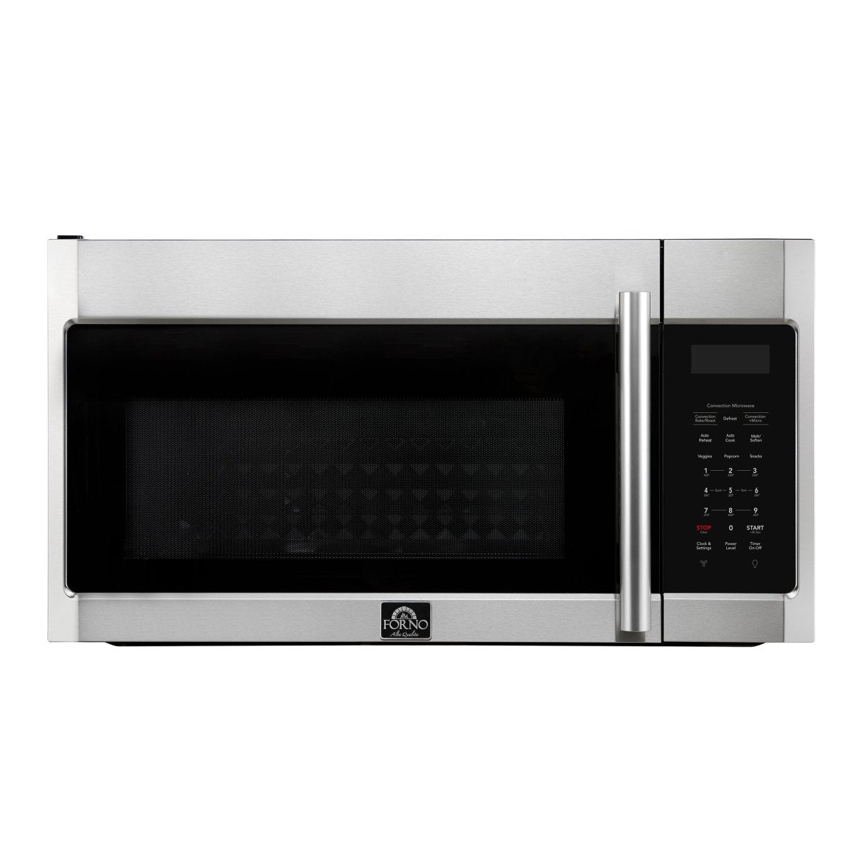 Forno Fornace 30-Inch Over the Range Convection Microwave, Stainless Steel – 1.5 cu.ft, 300 CFM Vent, Touch Control, LED Light - BonPrix Électroménagers