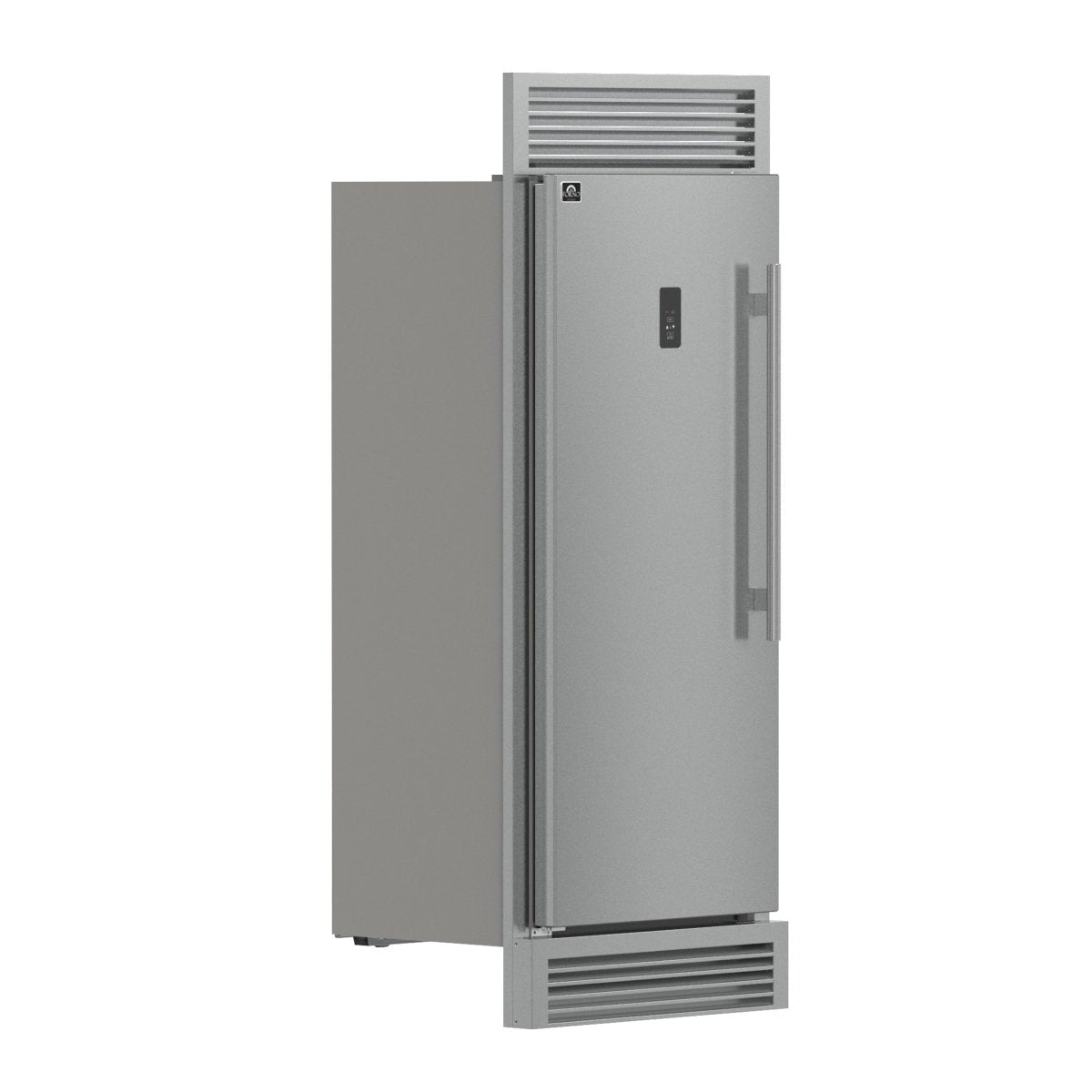 Forno Fortezza 32 Inch Left-Swing Freezer with Standard Trim Grill, Stainless Steel, with Automatic Ice Maker - BonPrix Électroménagers
