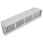 Forno Frassanito 60-Inch Recessed Range Hood, Stainless Steel Baffle Filters, LED Lighting - BonPrix Électroménagers