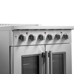 Forno Galiano 30-Inch Freestanding French Door Electric Range, True Convection, Energy Efficient - BonPrix Électroménagers