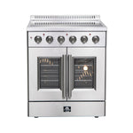 Forno Galiano 30-Inch Freestanding French Door Electric Range, True Convection, Energy Efficient - BonPrix Électroménagers