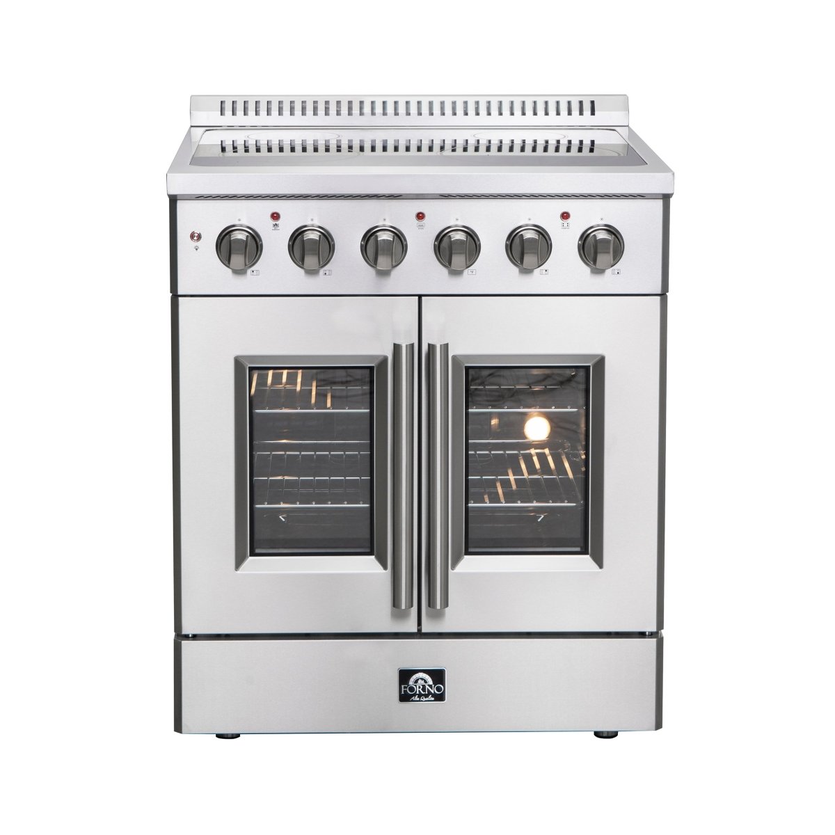 Forno Galiano 30-Inch Freestanding French Door Electric Range, True Convection, Energy Efficient - BonPrix Électroménagers
