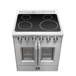 Forno Galiano 30-Inch Freestanding French Door Electric Range, True Convection, Energy Efficient - BonPrix Électroménagers