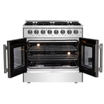 Forno Galiano 36" Freestanding French Door Dual Fuel Range - BonPrix Électroménagers