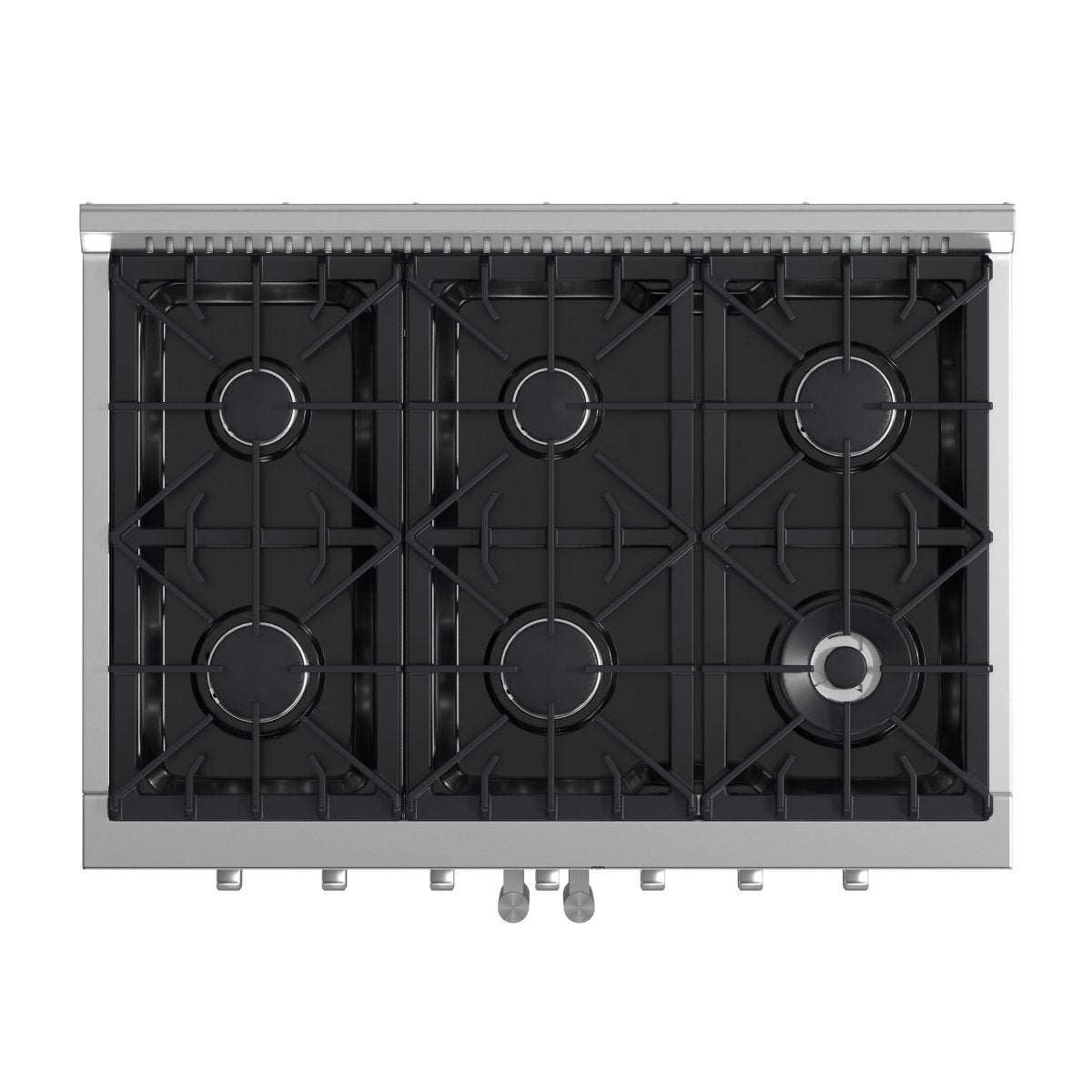 Forno Galiano 36-Inch Freestanding French Door Gas Range, 6 Burners, Convection Oven, Energy Efficient - BonPrix Électroménagers