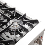 Forno Galiano 36-Inch Freestanding Gas Range, Stainless Steel, 6 Burners, Energy Efficient - BonPrix Électroménagers
