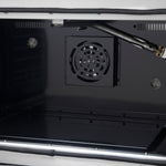 Forno Galiano 36-inch French Door Gas Range Black and Antique Brass Design, 6 Sealed Burners 83,000 BTU, 5.36 cu.ft. Convection Oven - BonPrix Électroménagers