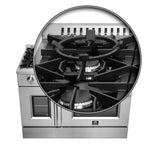 Forno Galiano 48-Inch Freestanding French Door Gas Range, 8 Burners, Griddle, Convection Oven, Energy Efficient - BonPrix Électroménagers