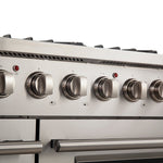 Forno Galiano 48-Inch Freestanding Gas Range, Stainless Steel, 8 Burners, 107,000 BTU, Griddle, Double Ovens, Energy Efficient - BonPrix Électroménagers