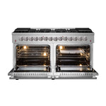Forno Galiano 60-Inch Freestanding Dual Fuel Range, 10 Burners, Double Convection Ovens - BonPrix Électroménagers