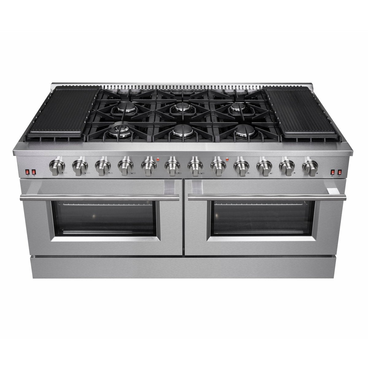 Forno Galiano 60-Inch Freestanding Gas Range, 10 Burners, Double Ovens, Griddle, Energy Efficient - BonPrix Électroménagers