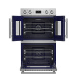Forno Gallico 30-Inch Electric French Door Double Oven, Stainless Steel, Convection Cooking, Touch Control Panel, Self-Cleaning Function - BonPrix Électroménagers