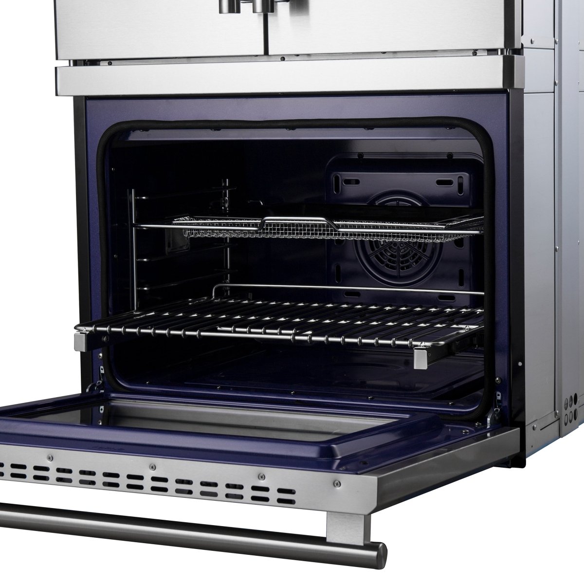 Forno Gallico 30-Inch Electric French Door Double Oven, Stainless Steel, Convection Cooking, Touch Control Panel, Self-Cleaning Function - BonPrix Électroménagers
