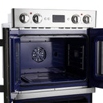Forno Gallico 30-Inch Electric French Door Double Oven, Stainless Steel, Convection Cooking, Touch Control Panel, Self-Cleaning Function - BonPrix Électroménagers