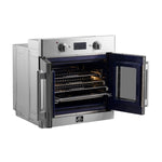 Forno Gallico 30-Inch Electric French Door Wall Oven, Stainless Steel, True Convection, Air Fry, Self-Cleaning - BonPrix Électroménagers