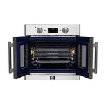 Forno Gallico 30-Inch Electric French Door Wall Oven, Stainless Steel, True Convection, Air Fry, Self-Cleaning - BonPrix Électroménagers