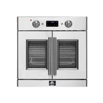 Forno Gallico 30-Inch Electric French Door Wall Oven, Stainless Steel, True Convection, Air Fry, Self-Cleaning - BonPrix Électroménagers