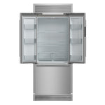 Forno Gallipoli 30-Inch French Door Refrigerator, 17.5 cu.ft Capacity, Decorative Grill, 34-Inch Width, Stainless Steel, No Frost Technology, Energy Efficient - BonPrix Électroménagers