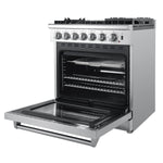 Forno Lazio 30-Inch Freestanding Dual Fuel Range, 5 Burners, True Convection Oven - BonPrix Électroménagers