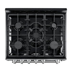 Forno Leonardo Espresso 30-Inch Black Gas Range, 5 Burners, 39,500 BTU, 5 cu.ft Convection Oven - BonPrix Électroménagers