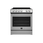 Forno Leonardo Espresso 30-Inch Stainless Steel Electric Range, True Convection, Energy Efficient - BonPrix Électroménagers