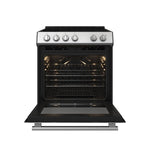 Forno Leonardo Espresso 30-Inch Stainless Steel Electric Range, True Convection, Energy Efficient - BonPrix Électroménagers