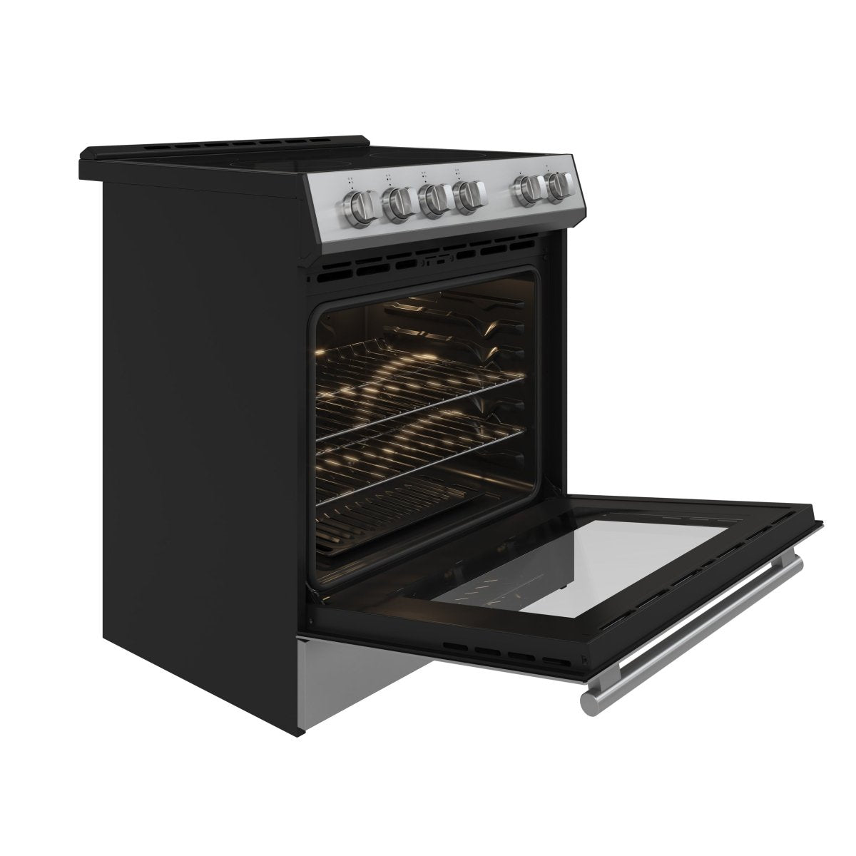 Forno Leonardo Espresso 30-Inch Stainless Steel Electric Range, True Convection, Energy Efficient - BonPrix Électroménagers
