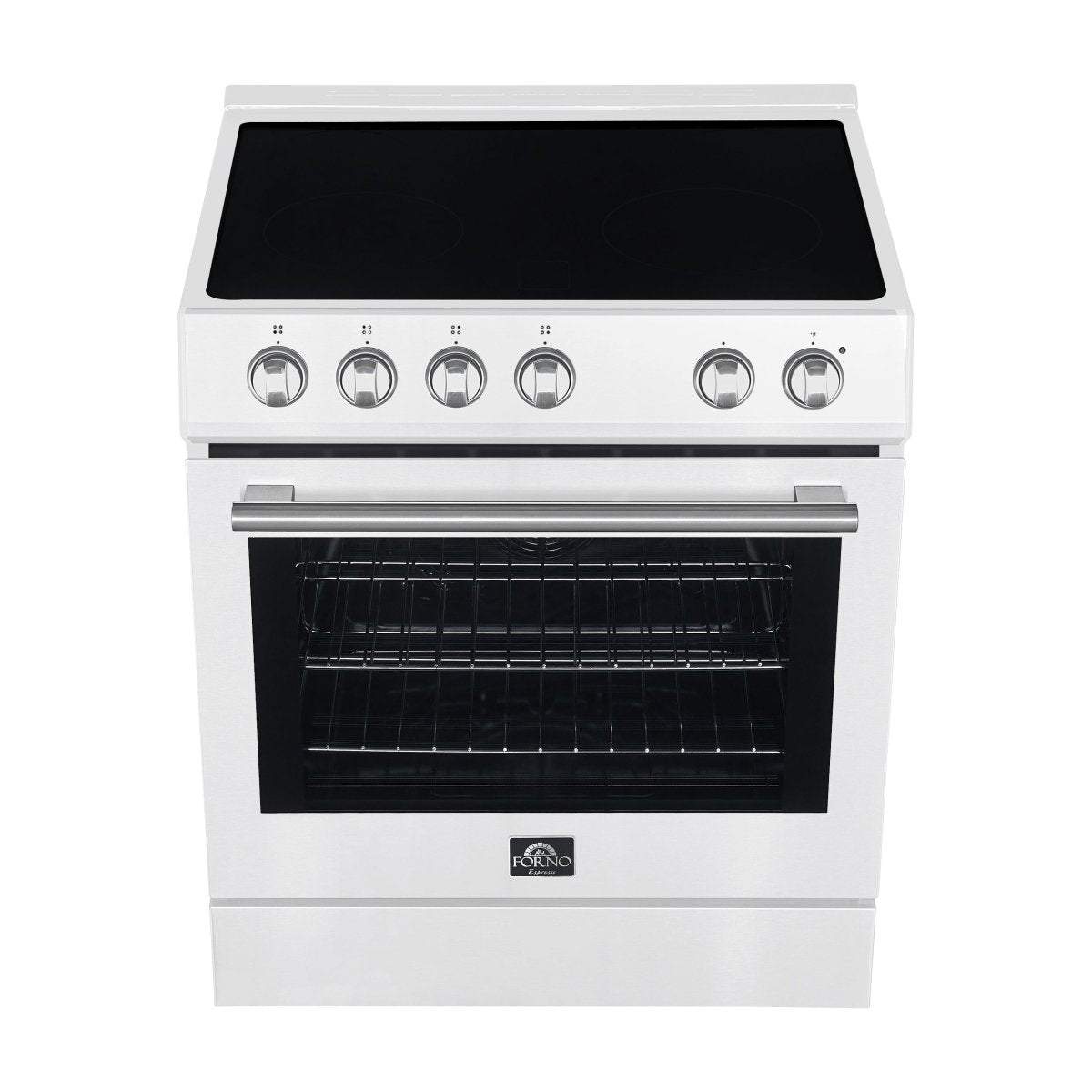 Forno Leonardo Espresso 30-Inch White Electric Range, True Convection, Energy Efficient - BonPrix Électroménagers