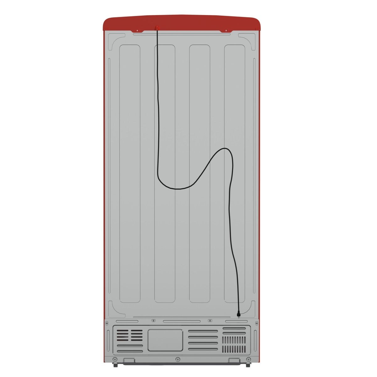 Forno Luigi 33-Inch French Door Refrigerator, 18 cu.ft, Red Finish, Handle-Free Design, ENERGY STAR Certified - BonPrix Électroménagers