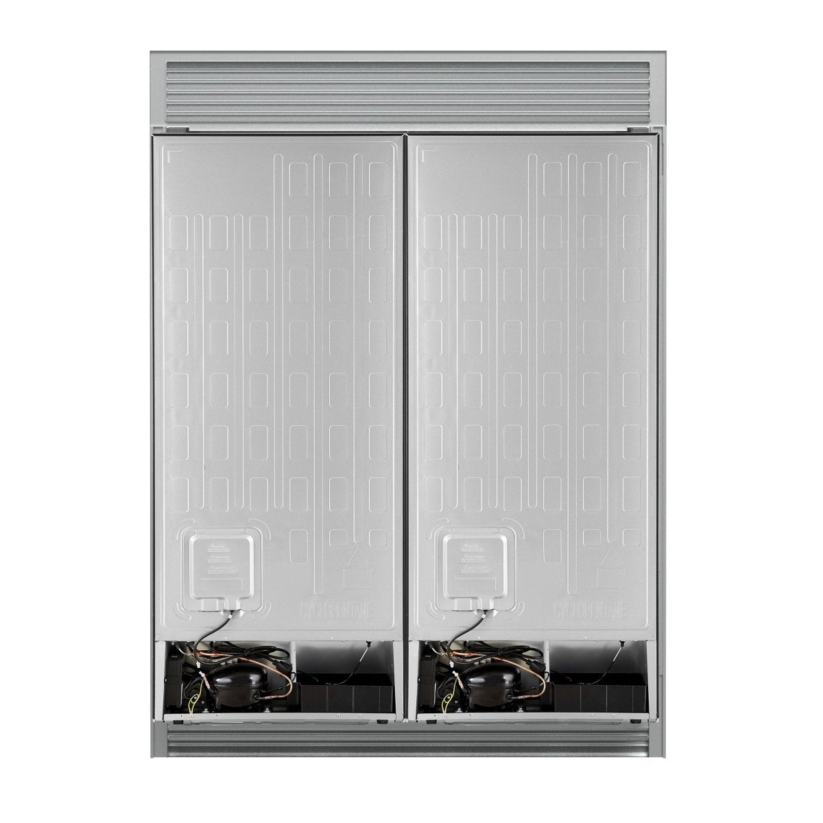 Forno Maderno 2-28-Inch Wide Convertible Refrigerator/Freezer in Black, Decorative Trim Grill, 27.2 cu.ft, 84-Inch High, ENERGY STAR Certified - BonPrix Électroménagers